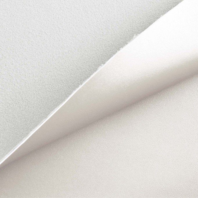 Vegan Leder Stoff Creme - (Modestoffe)
