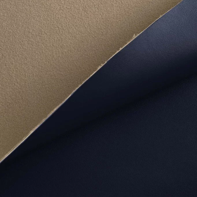 Vegan Leather Fabric Navy - (Fashion Fabrics)