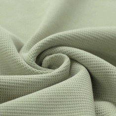 Waffle Knit Jersey Fabric Dusty Green