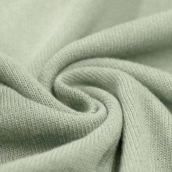 Tissu Point De Maille Bébé De Coton Vert Poussiéreux