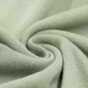 Tessuto A Maglia Per Bambini Di Cotone Verde Polveroso Tessuto A Maglia Per Bambini Di Cotone Verde Polveroso