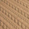 Tissu Jersey Matelassé à Motif Torsade Chameau - (Tissus De Mode)