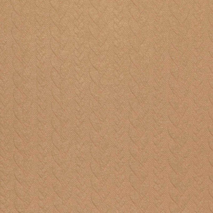 Tissu Jersey Matelassé à Motif Torsade Chameau - (Tissus De Mode)