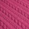Cable Knit Jacquard Fabric Fuchsia - (Fashion Fabrics)