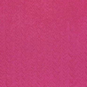 Cable Knit Jacquard Fabric Fuchsia - (Fashion Fabrics)