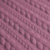 Tissu Jersey Matelassé à Motif Torsade Lilas Vieux