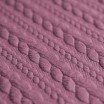 Jacquard Strickstoff Zopfmuster Alt Flieder - (Modestoffe)