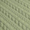 Cable Knit Jacquard Fabric Olive