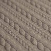 Cable Knit Jacquard Fabric Taupe - (Fashion Fabrics)