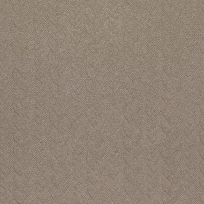 Cable Knit Jacquard Fabric Taupe - (Fashion Fabrics)