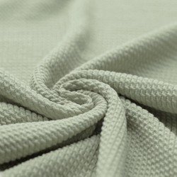 Tissu Jersey Torsadé Mini Vert Poussiéreux