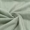 Pointelle Cotton Jersey Fabric (Stripes) Dusty Green