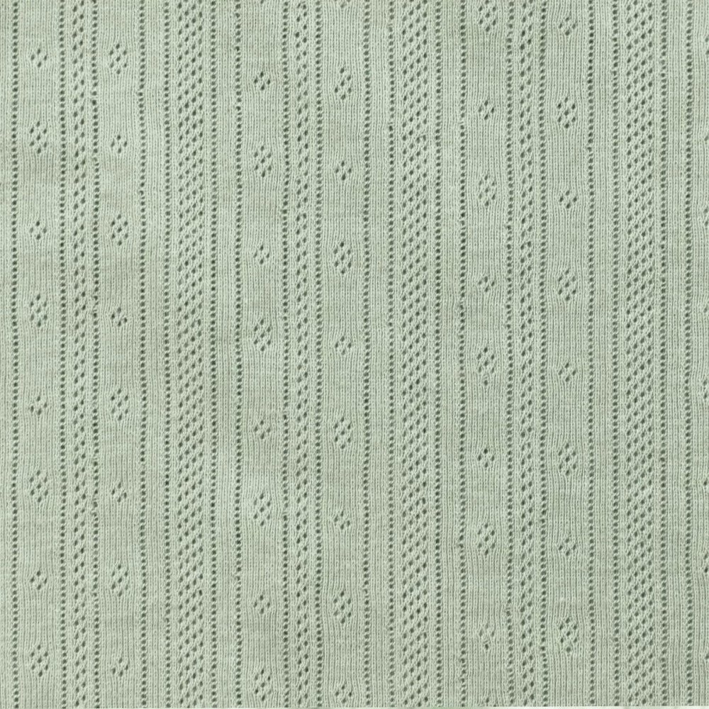 Jersey Pointoille (Rayures) Vert Poussiéreux Tissu Jersey Pointoille (Rayures) Vert Poussiéreux - (Tissus Jersey)