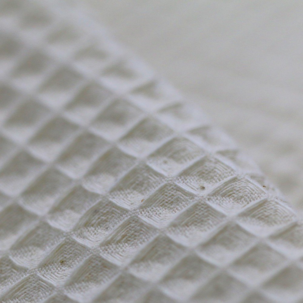 Waffle Pique Cotton Unbleached Beige Waffle Pique Fabric Unbleached Beige - (Waffle Pique Fabrics)