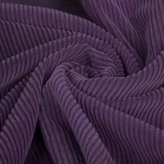 Corduroy Stretch Stof 6 Wales Donker Paars