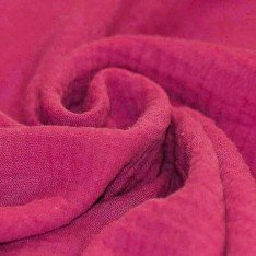 Double Gauze Fabric Fuchsia