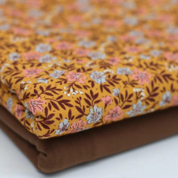 Jersey Di Cotone Stampa Digitale - Pianta Di Olivello Spinoso | Rijs Textiles Jersey Di Cotone Stampa Digitale - Pianta Di Olivello Spinoso - (Jersey Di Cotone Digitale Stampata)