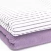 Rippstrick Jersey Stoff Streifen Gedrückt Pastell Flieder - (Jersey Stoffe)