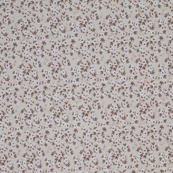 Rib Jersey Stof - Bloembom Beige