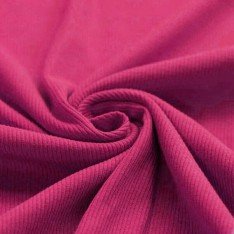 Rib Knit Jersey Fabric Fuchsia