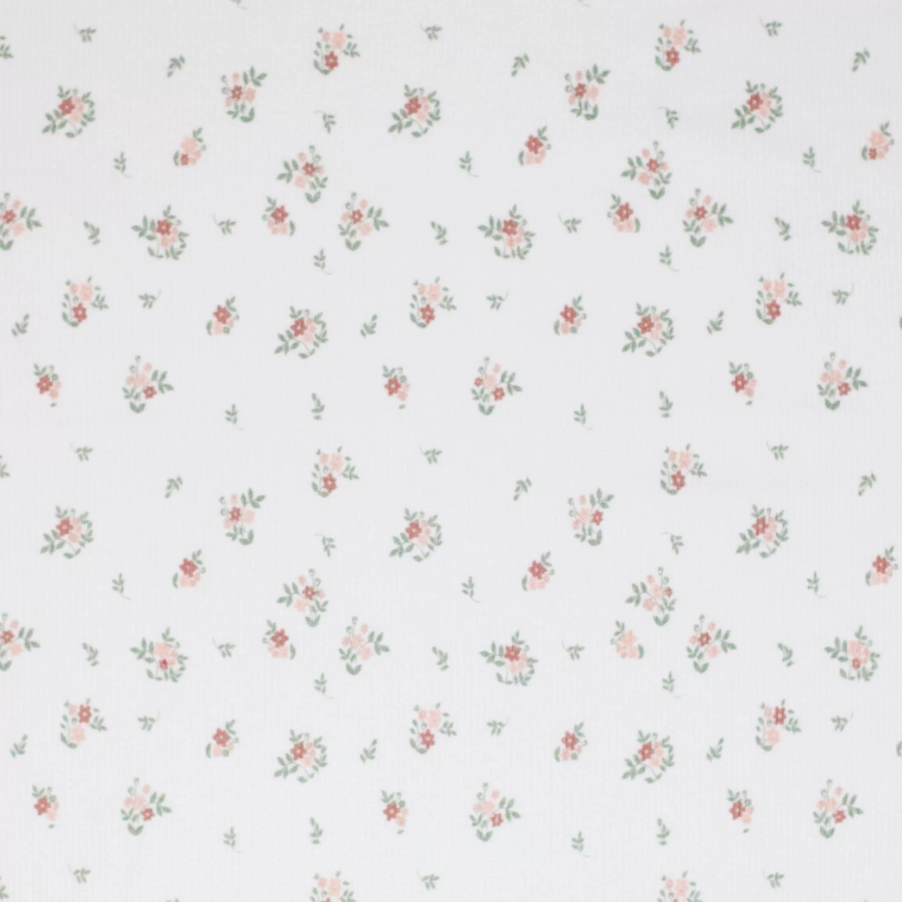 Rib Knit Jersey Fabric - Little Flower