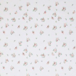 Rib Jersey Stof - Kleine Bloem