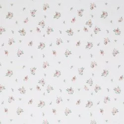 Tessuto Jersey Di Cotone Costine - Piccolo Fiore Tessuto Jersey Di Cotone Costine - Piccolo Fiore