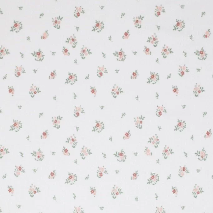 Tessuto Jersey Di Cotone Costine - Piccolo Fiore | Rijs Textiles Tessuto Jersey Di Cotone Costine - Piccolo Fiore - (Jersey Tessuti)