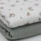 Rib Knit Jersey Fabric - Little Flower | Rijs Textiles Rib Knit Jersey Fabric - Little Flower - (Jersey Fabrics)