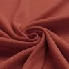 Rib Knit Jersey Fabric Rust