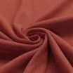 Tissu Maille Tricot Côtelé Rouille - (Tissus Jersey)