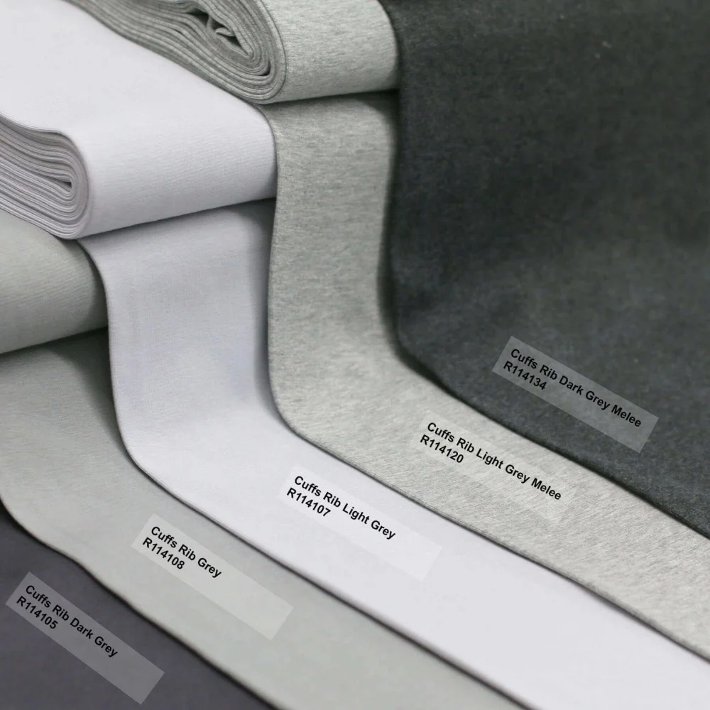 Cuffs Rib Dark Grey Melee - (Cuffs Rib)