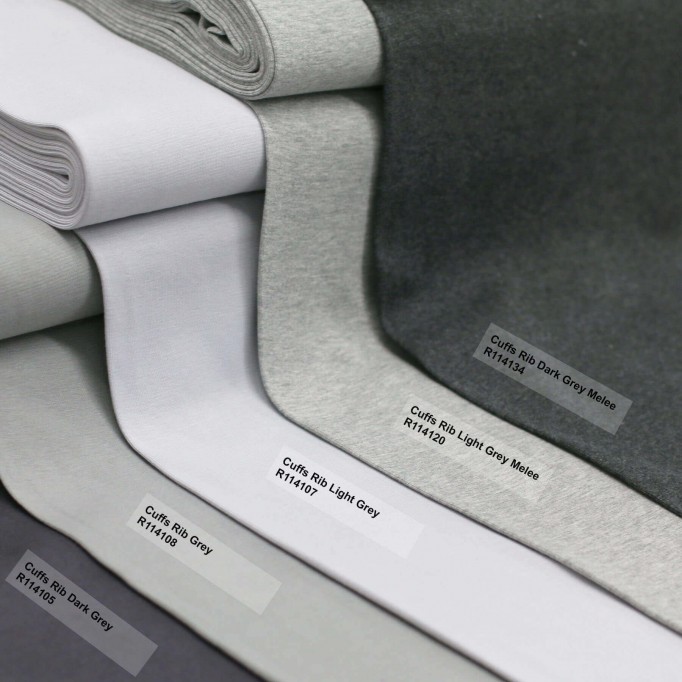 Cuffs Rib Dark Grey Melee - (Cuffs Rib)