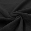 Fleece Katoen Stof (Sherpa) Zwart - (Katoenen Fleece Stoffen (Sherpa))