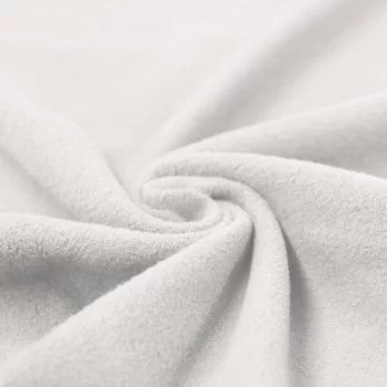 Bomuldsfleece Stof (Sherpa) Off-Hvid  Bomuldsfleece Stof (Sherpa) Off-Hvid