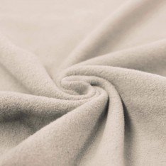 Bomuldsfleece Stof (Sherpa) Lys Beige 