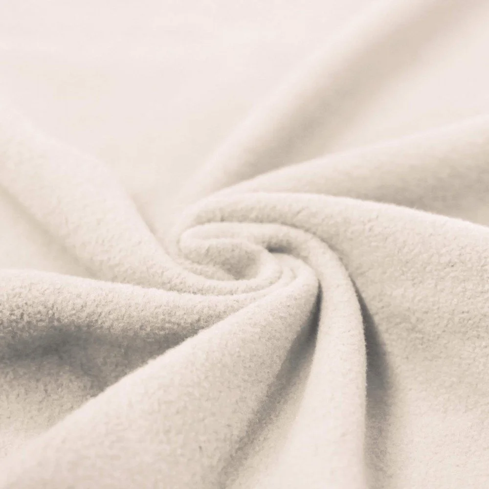 Cotton Fleece Fabric (Sherpa) Natural