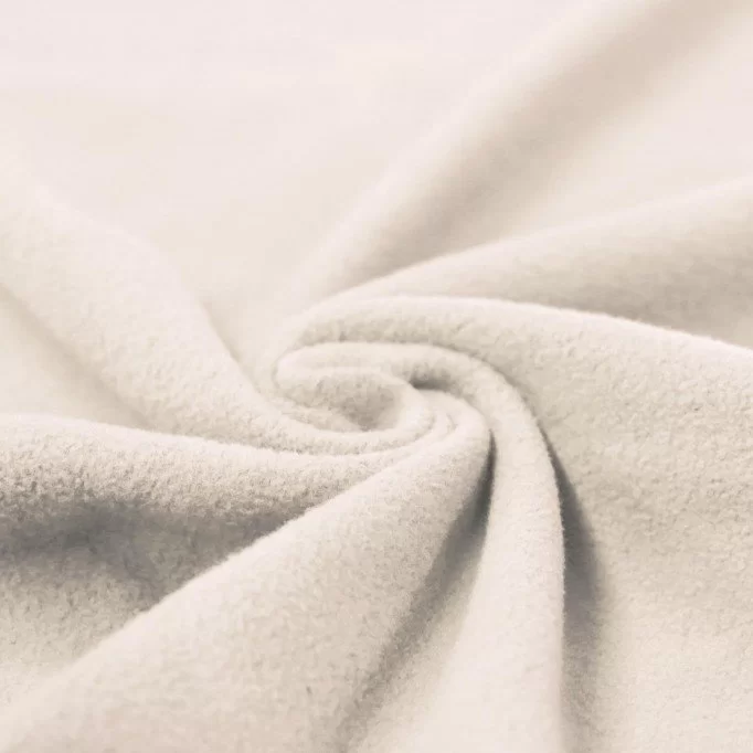 Bomuldsfleece Stof (Sherpa) Naturel - (Bomuldsfleece Stof (Sherpa))