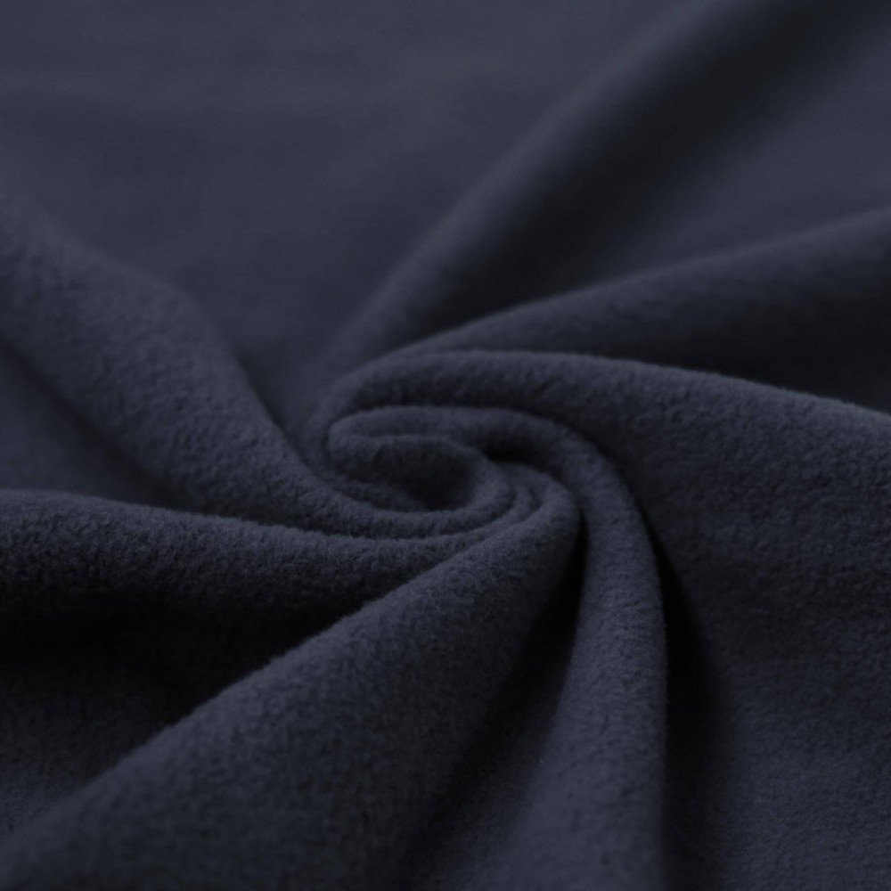 Baumwollfleece Stoff (Sherpa) Marine 