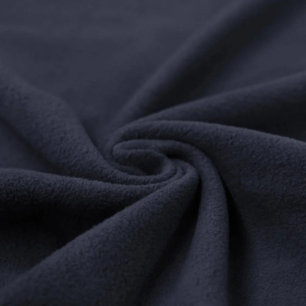 Cotton Fleece Fabric (Sherpa) Navy 