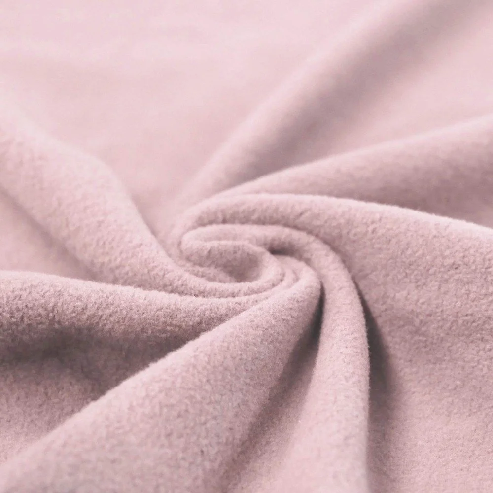 Cotton Fleece Fabric (Sherpa) Nude Pink