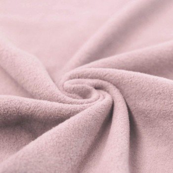 Baumwollfleece Stoff (Sherpa) Nude Rosa