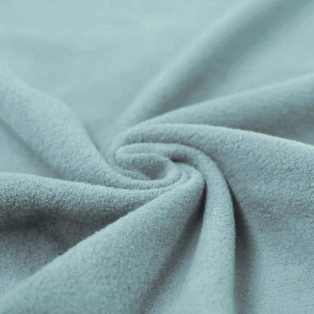 Baumwollfleece Stoff (Sherpa) Altgrün