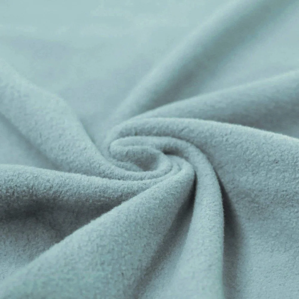 Cotton Fleece Fabric (Sherpa) Old Green