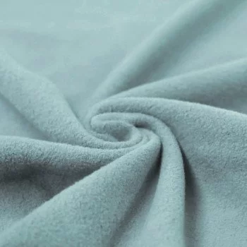 Bomuldsfleece Stof (Sherpa) Gammel Grøn  Bomuldsfleece Stof (Sherpa) Gammel Grøn
