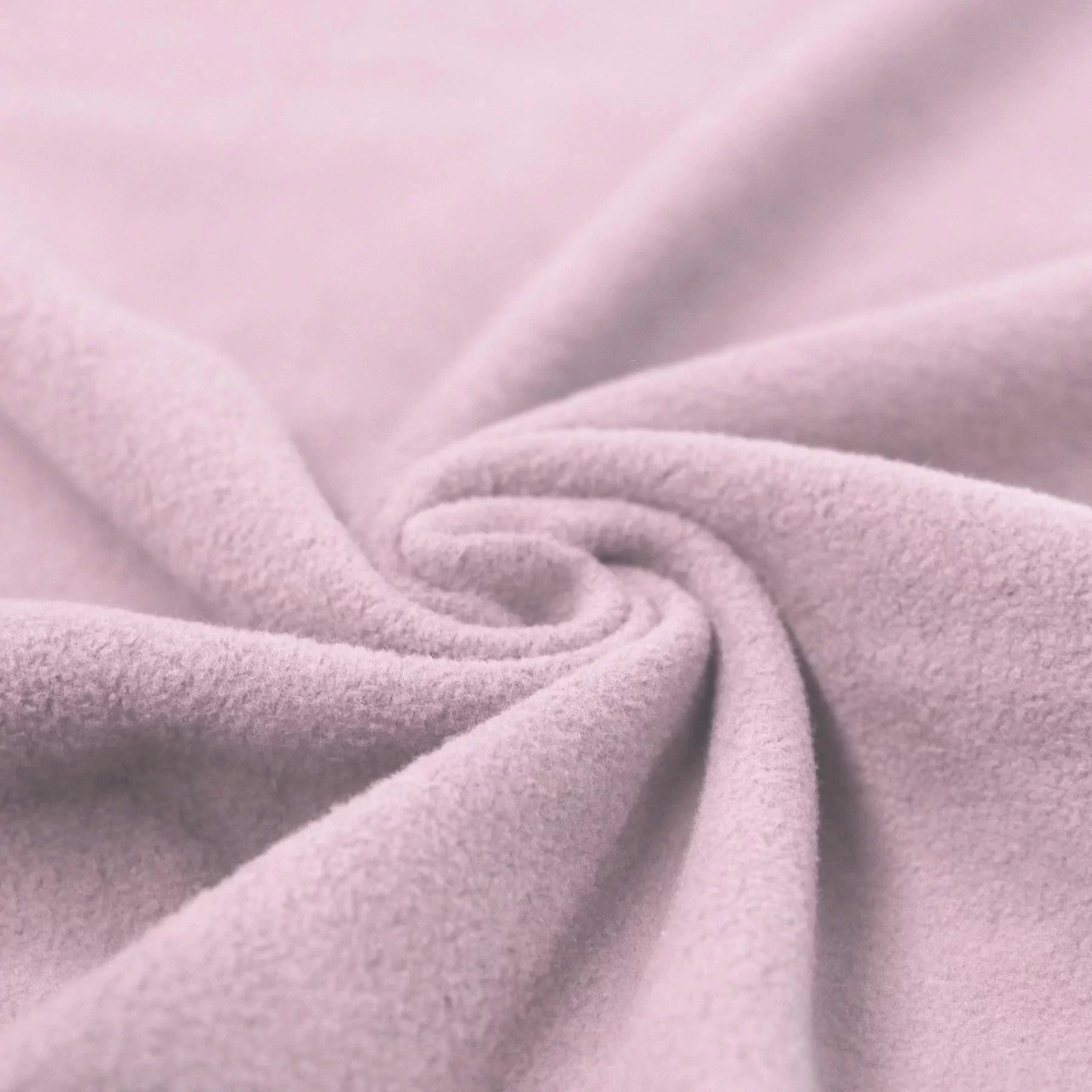 Fleece Katoen Stof (Sherpa) Oud Roze
