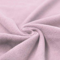 Bomuldsfleece Stof (Sherpa) Gammel Pink 