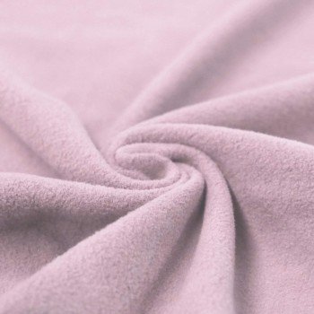 Baumwollfleece Stoff (Sherpa) Altrosa