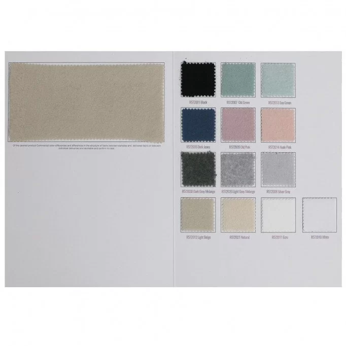Cotton Fleece Fabric Sample Card - (Cotton Fleece Fabric (Sherpa))