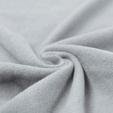 Bomuldsfleece Stof (Sherpa) Sølvgrå
